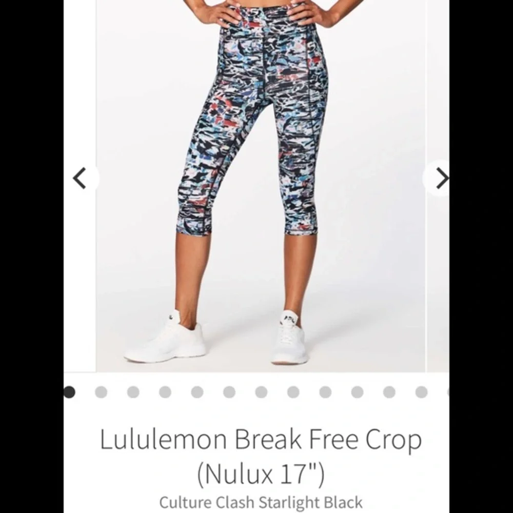 Lululemon Break Free Crop Nulux